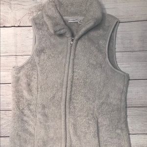 Croft & Barrow | Fuzzy | Zip Up | Vest